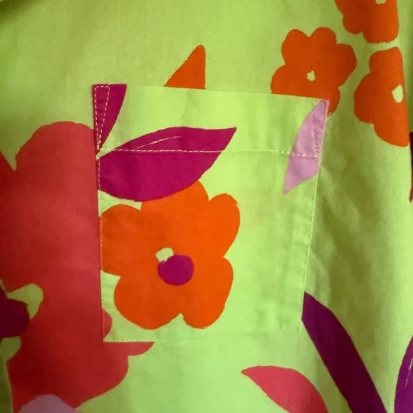 Sabo‎ Thessy Top & Short Set Lime Floral Size XS
